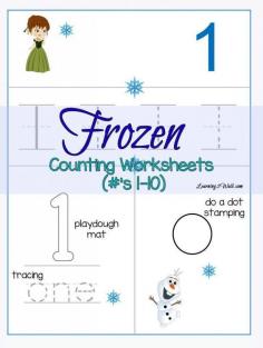 
                    
                        Here are some counting activities for your preschooler, especially if they love FROZEN.  Try these free Preschool Frozen Counting Worksheets
                    
                