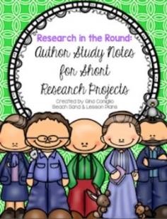 
                    
                        Get students engaged in short research with this author study project. Students will research a favorite author and take notes in this round booklet. After research, they can take it to writing with one of the prompts I have provided.With this booklet, students will research the author's life, as well as information about his or her books.
                    
                