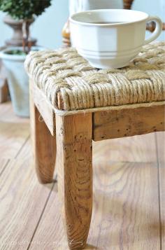 
                    
                        anderson + grant: Rustic DIY Footstool {Before & After}
                    
                