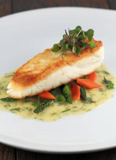 
                    
                        Pan Seared Halibut with Lemon Dill Sauce | from Jessica Gavin | Simple and elegant!
                    
                