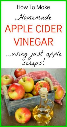 
                    
                        How to Make Homemade Apple Cider Vinegar from apple scraps! Cool!!!
                    
                