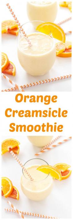 
                    
                        Orange Creamsicle Smoothie | A creamy, citrusy, smoothie with the perfect combination of orange and vanilla! | www.reciperunner.com
                    
                