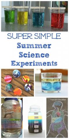 
                    
                        Super easy science experiments that explore water, oceans, food science and more -- great for summertime!
                    
                
