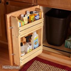 
                    
                        Cabinet Door Storage Rack | The Family Handyman
                    
                