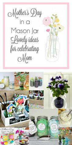 
                    
                        10 GORGEOUS DIY Mother's Day Mason Jar gifts to make for Mom! Easy budget friendly DIY gift ideas. www.settingforfou...
                    
                