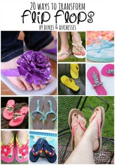 
                    
                        20 ways to transform flip flops for summer
                    
                