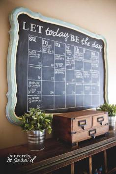
                    
                        DIY Chalkboard Calendar Tutorial
                    
                