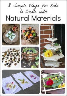 
                    
                        8 Simple Ways for Kids to Create Using Natural Materials~ Buggy and Buddy
                    
                