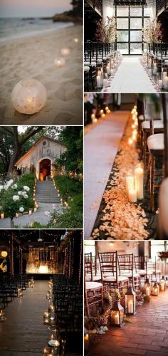 
                    
                        romantic wedding aisle decoration ideas with candles
                    
                