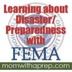 
                    
                        Mom with a PREP | FEMA (the Federal Emergency Management Agency) has a lot of handy information on their websites for you and your kids to learn about emergency preparedness.  #prepare4life #emergencypreparedness
                    
                