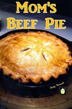 
                    
                        Mom's Beef and Potato Pie.  A wonderful family recipe, simple ingredients and oh so delicious. Uses hash browns too!
                    
                
