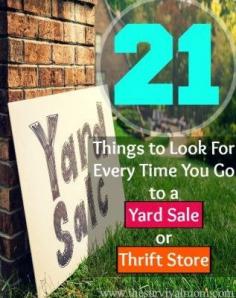 
                    
                        The Homestead Survival | Things to Always Look For at a Yard Sale or Thrift Store | thehomesteadsurvi...
                    
                