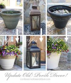 
                    
                        Update tired porch decor and give it new life with spray paint!
                    
                