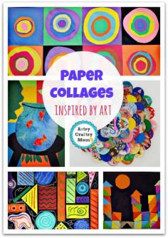 
                    
                        70+ Simple Paper collages Youll love to make now + paper collages inspired by art  + Pasting activities Paper Crafts
                    
                