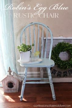 
                    
                        Robin's Egg Blue Chair Makeover
                    
                