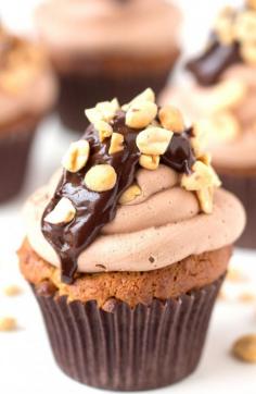 
                    
                        Gluten Free peanut banana cupcake with chocolate brownie baked inside.  Gluten Intolerant or not, these will be loved by everyone.
                    
                