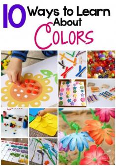 
                    
                        10 Ways to Learn about colors with your preschooler! So many hands-on activities for practicing color recognition!
                    
                