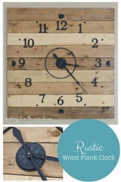 
                    
                        DIY Wood Plank Clock :: making it in the mountains
                    
                