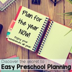 
                    
                        Plan now for your preschool year  Love how she talks about using themes in preschool!
                    
                