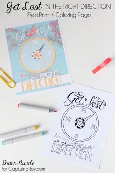 
                    
                        Get Lost in the Right Direction Coloring Page + Print - Capturing Joy with Kristen Duke
                    
                