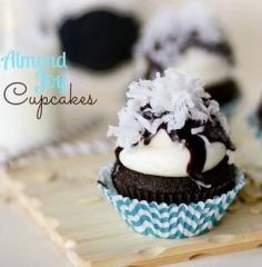 
                    
                        Almond Joy Cupcakes - these chocolate, almond and coconut cupcakes are perfect for Spring.  The creamy almond frosting is AMAZING!!
                    
                