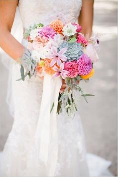 
                    
                        succulent and hot pink bouquet wedding chicks
                    
                