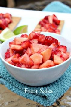 
                    
                        Fruit Salsa is the perfect quick and easy fresh appetizer for the Summer.
                    
                