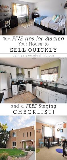 
                    
                        FIVE tips for Staging Your House to Sell Quickly + a FREE checklist Delineateyourdwel...
                    
                