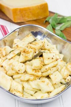 
                    
                        This light and fluffy Potato Gnocchi is complemented with a delicious (yet simple!) Sage Brown Butter Sauce.  Buon appetito!
                    
                