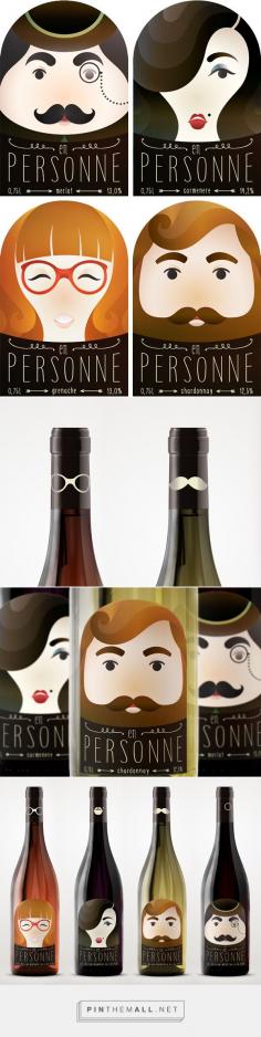 
                    
                        "En personne" wine labels on Behance by Nika Toropttsova curated by Packaging Diva PD. Finally found a source for this cute wine packaging : )
                    
                