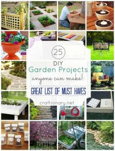 
                    
                        25 Easy DIY Garden Projects
                    
                