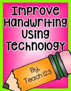 
                    
                        Improve Handwriting with Technology - plus a FREEBIE.
                    
                