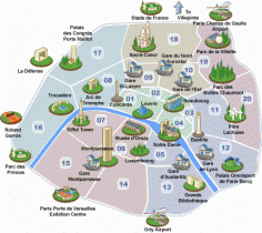 
                    
                        Paris is divided into 20 arrondissements, or districts, that are numbered from the center out in clockwise direction. When traveling around Paris, it is very important to know which arrondissement you are in and where you want to go.
                    
                