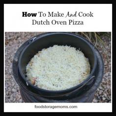
                    
                        How To Make And Cook Dutch Oven Pizza | by FoodStorageMoms.com
                    
                