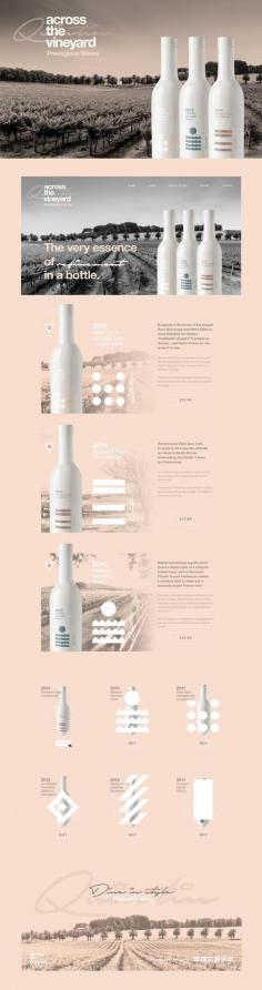
                    
                        Across The Vineyard Wine Collection on Behance by StudiojQ. Aa really nice study of wine packaging design progression. PD
                    
                