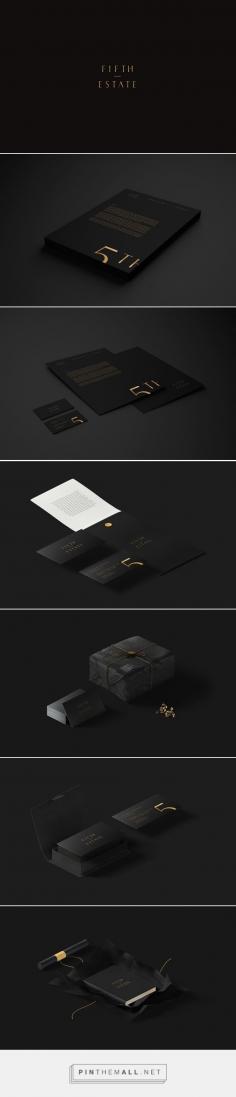 
                    
                        5th Estate on Behance by Daniel Lasso Casses curated by Packaging Diva PD. Simplicity and beauty in black branding identity packaging.
                    
                