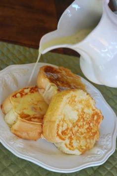 
                    
                        Recipe for French Toast with Coconut Syrup - WOW…We just had this for breakfast and it was unbelievable! Super quick and easy to make, but tasted a million times better than breakfast at a restaurant!
                    
                