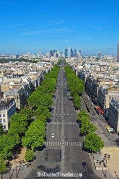 
                    
                        The view from The Arc du Triomphe in Paris - 5 of the Best Views From Above in Paris - The Trusted Traveller
                    
                