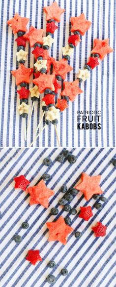 
                    
                        patriotic fruit kabobs for 4th of july themed wedding ideas
                    
                