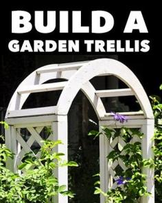 
                    
                        Keep reading to find out how to build a simple garden trellis archway for vegetables, vines and flowers, and get into vertical gardening right.
                    
                