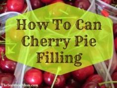 
                    
                        How to can cherry pie filling
                    
                