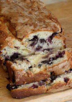 
                    
                        Recipe for Blueberry Cream Cheese Bread - The blueberry cream cheese bread came out fantastic. Honestly. Just look at those pictures. It was also delicious and moist
                    
                