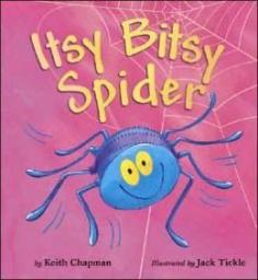 
                    
                        Itsy Bitsy Spider Fun for /sp/ The Itsy Bitsy Spider by Keith Chapman is lots of fun. The spider gets blown away in the wind and lands on all the farm animals. Love this book.
                    
                