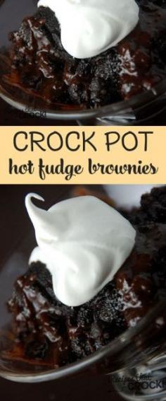 
                    
                        Delicious Crock Pot Hot Fudge Brownies everyone will love!
                    
                