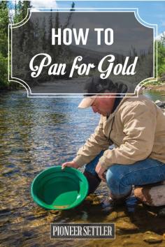 
                    
                        How to Pan for Gold
                    
                