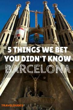 
                    
                        10 Facts We Bet You Did NOT Know About Barcelona | Whether you’re a beach bum, culture vulture or simply livin’ la vida loca, Barcelona is the ultimate destination for a weekend in the sun! | Travel Dudes Social Travel Community
                    
                