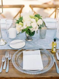 
                    
                        Minimalist-chic table decor: www.stylemepretty...
                    
                