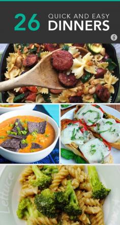 
                    
                        26 Quick and Easy Dinners Ready in 15 Minutes or Less — Cooking a delicious and healthy meal has never been so easy. #healthy #fast #recipes #greatist
                    
                