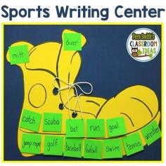 
                        
                            Sports Writing Center -  In general, most boys in the primary grade are extremely creative. Just get a little boy to talk about his favorite sport or superhero and there is no stopping them! But getting them to write all of it down is a little more challenging with boys. Click here to see my quick and easy to prep sports writing center including a list of sports related vocabulary. #Free
                        
                    