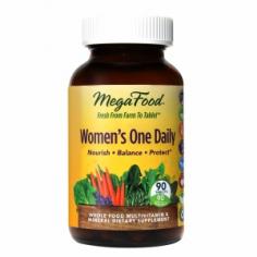 MegaFoodsDailyFoodsWomen's One Daily Multi-Vitamin - 90 Vegetarian Tablets Mega FoodsDailyFoodsWomen's One Daily Multivitamin provides wholesome nourishment for life in a convenient one tablet daily formula for Women. For women still in their reproductive years, Mega FoodDailyFoodsWomen's One Daily is a convenient rejuvenating formula that offers a complete spectrum of 100% whole food nutrients essential for life. MegaFoodDailyFoodsWomen's One Daily contains organic herbs including chaste tree berry, ashwagandha root and red raspberry leaf that are uniquely suited to support the health of the female reproductive and endocrine systems. MegaFoodDailyFoodsWomen's One Daily also contains immune-supportive herbs and foods are also included to for daily protection. One Daily Multi-Vitamins MegaFood One Daily Multi-vitamin Formulas provide a convenient and affordable way to ensure that your body receives concentrated whole food nourishment on an every day basis. MegaFood offers a range of gender and age specific formulas with unique organic herbal blends to address specific physiological needs. For those seeking an herb free alternative, One Daily is an excellent choice for men or women of all ages. Recommended products to take alongside MegaFood's One Daily formulas include MegaFood Bone or Calcium, Magnesium, and Potassium. Welcome to MegaFood To provide you with exceptional nourishment of the highest quality, MegaFood premium multi-vitamins are made with a full spectrum of fresh whole foods including farm fresh broccoli, carrots, oranges, Maine Wild Blueberries, Cape Cod Cranberries and pure nutritional yeast. MegaFood then carefully dries these foods into a nutrient-rich FoodState concentrate which delivers essential vitamins, minerals and life-enhancing phytonutrients. Emerging research continues to show that phytonutrients and other vital compounds delivered in food have an essential role in promoting our health and well-being for life.